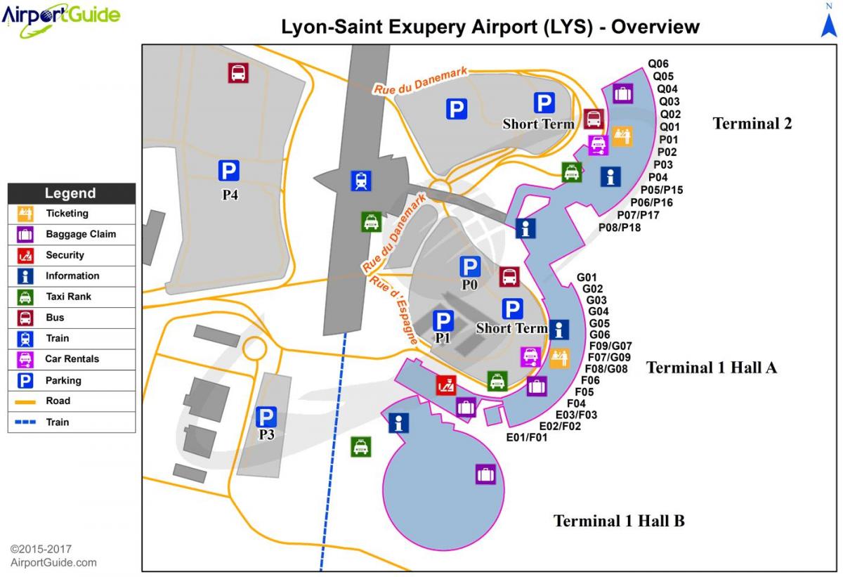 Lyon prantsusmaa lennujaam kaart