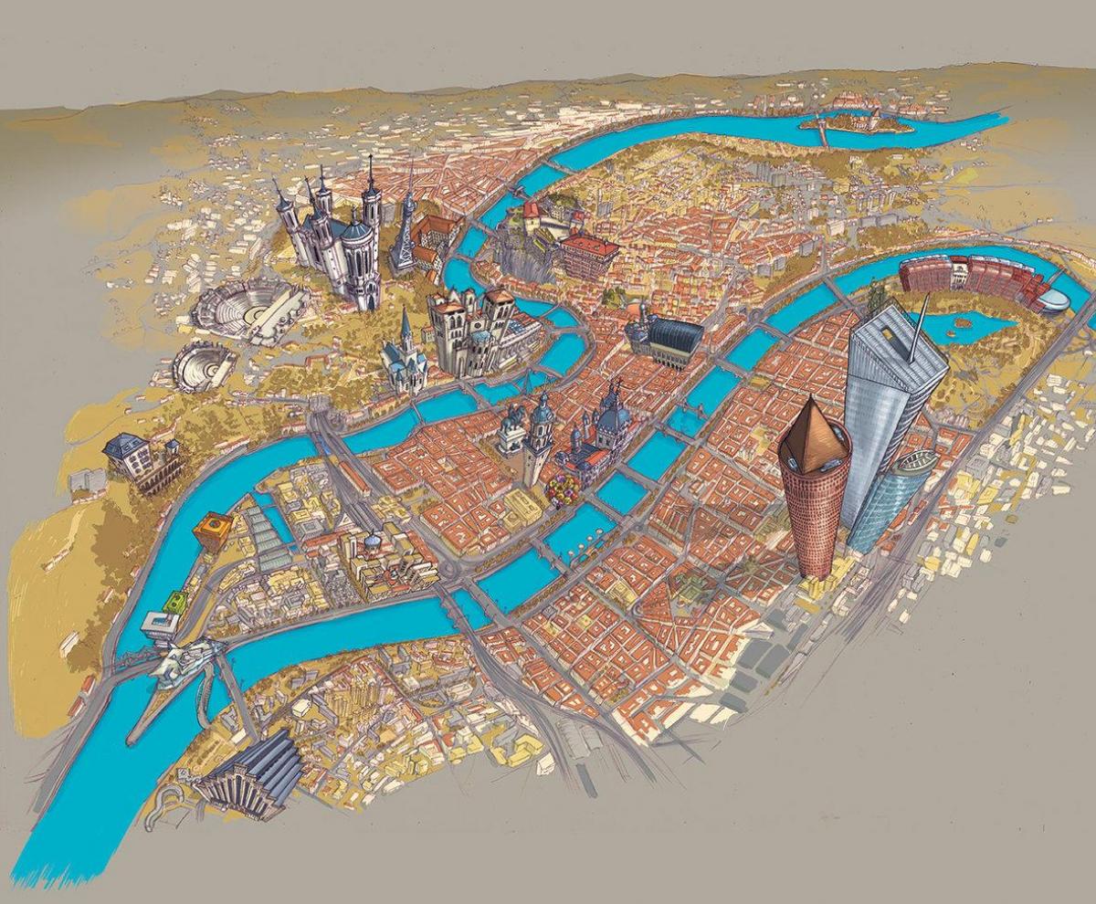 kaart Lyon paat