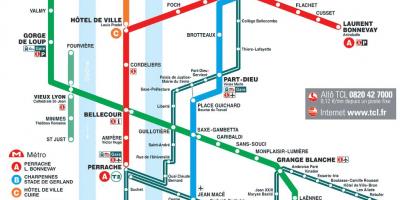 Lyon prantsusmaa metroo kaart