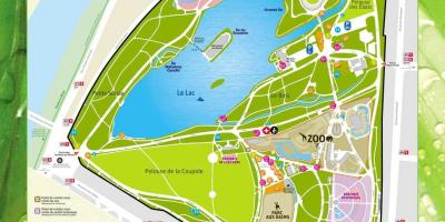 Kaart Lyon park